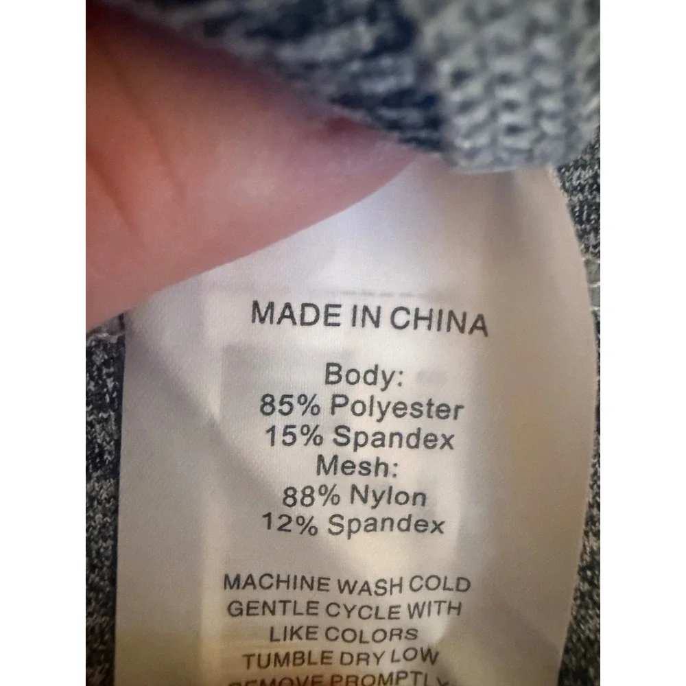 Quince Gray Ultra Soft Cropped Athletic Tank Top Racerback Sleeveless Activewear